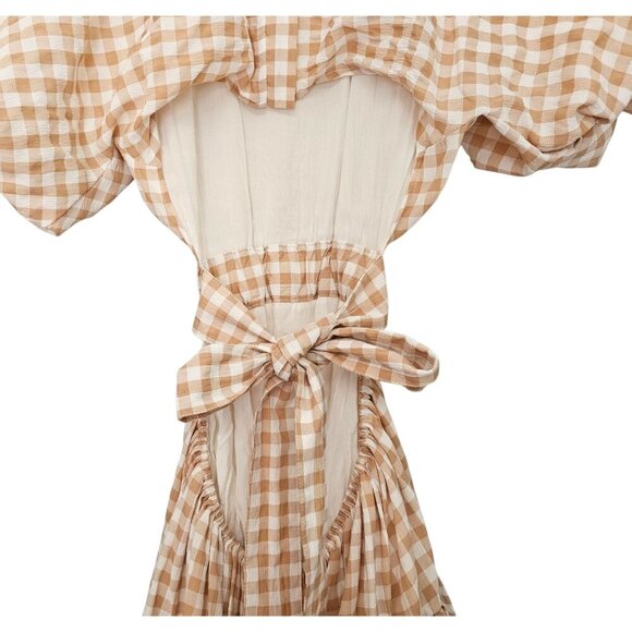 Women's - Mable Gingham Cutout Dress, Size Small - Picture 10 of 12